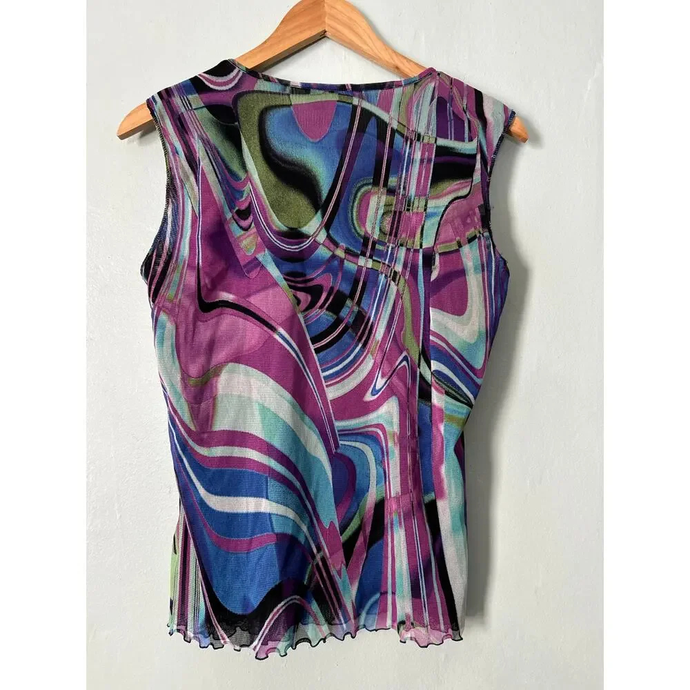 Funky High Neck Tank - Picture 2 of 4